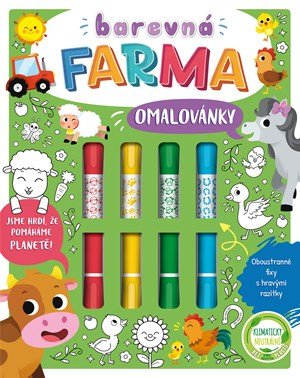 Stephanie Moss: Barevná farma omalovánky