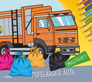 Michaela Tučková: Popelářská auta – omalovánky