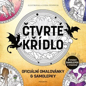 Rebecca Yarros: Čtvrté křídlo - oficiální omalovánky a samolepky