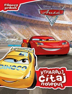autora nemá: Autá 3 - Vyfarbuj, čítaj, nalepuj