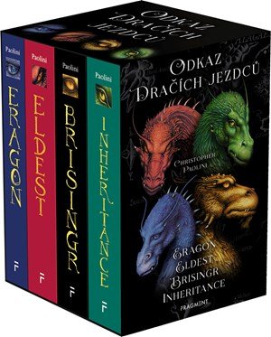 Christopher Paolini: Odkaz Dračích jezdců – Eragon,Eldest,Brisingr,Inherit.(box)