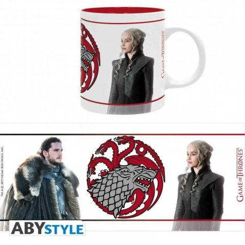 neuveden: Game of Thrones Hrnek: Jon  Daenerys 320 ml