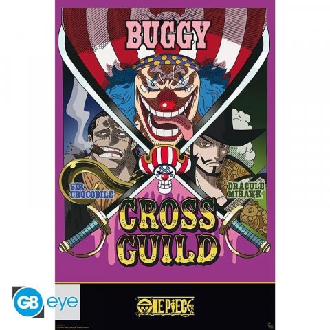 neuveden: One Piece Plakát Maxi - Cross Guild 91,5 x 61 cm