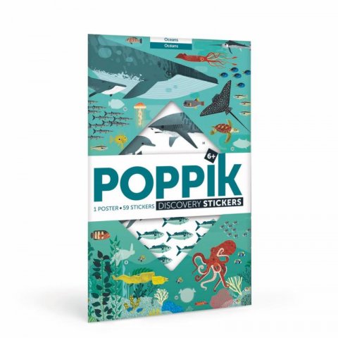 neuveden: Poppik Samolepkový plakát vzdělávací - Oceány