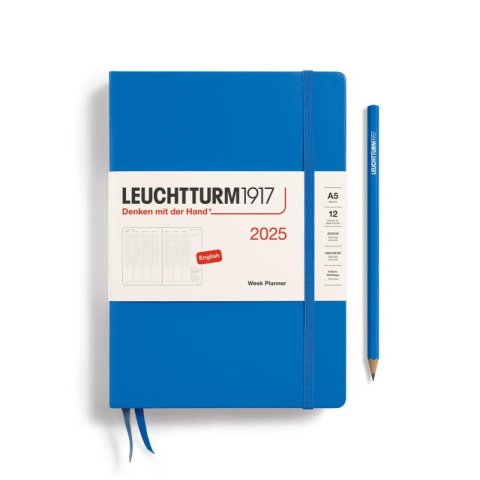 neuveden: Leuchtturm1917 Week Planner Medium (A5) 2025 Sky
