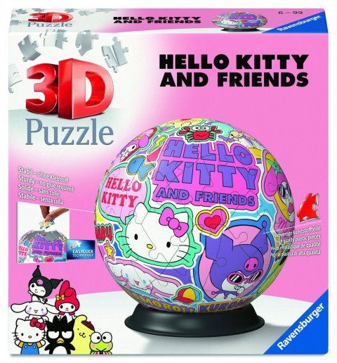 neuveden: 3D Puzzle-Ball: Hello Kitty 72 dílků