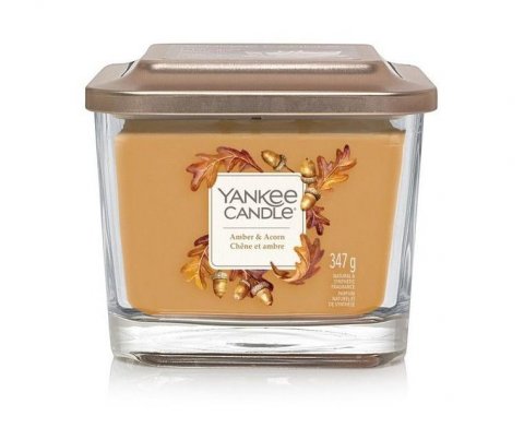 neuveden: YANKEE CANDLE Amber & Acorn svíčka 347g / 3knoty