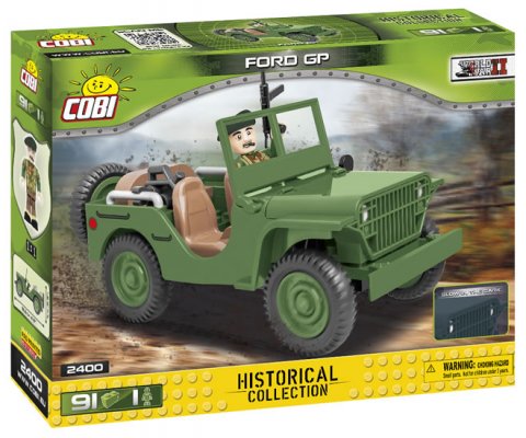 neuveden: Stavebnice COBI - II WW Ford GP, 91 k, 1 f