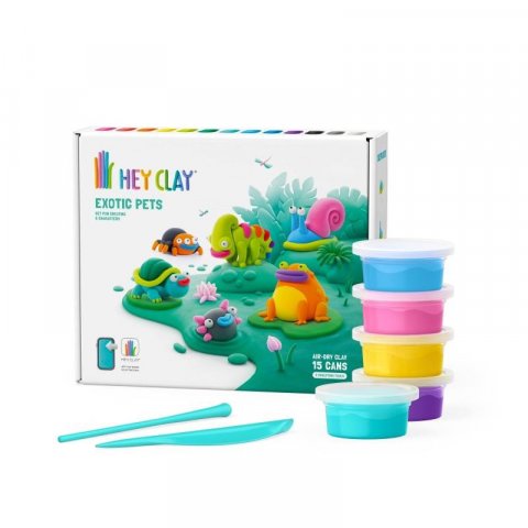 neuveden: Hey Clay kreativní sada - Exotické zvířáta