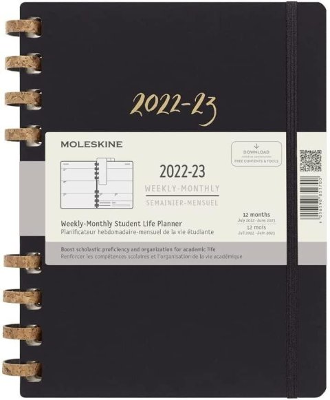 neuveden: Moleskine Plánovací zápisnik černý XL, spirála