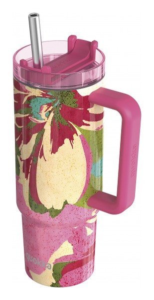 : Nerezový termohrnek s brčkem Stream Pink Flambe 950ml