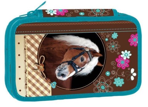 neuveden: Školní penál třípatrový - Sweet Horse