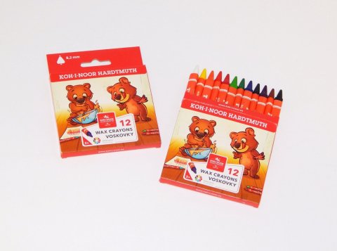 neuveden: Koh-i-noor voskovky trojhranné tenké 8,2 mm - 12 ks