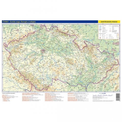 neuveden: Česko - příruční mapa A3 - 1:1,1 mil./ administrativní mapa/46x32 cm