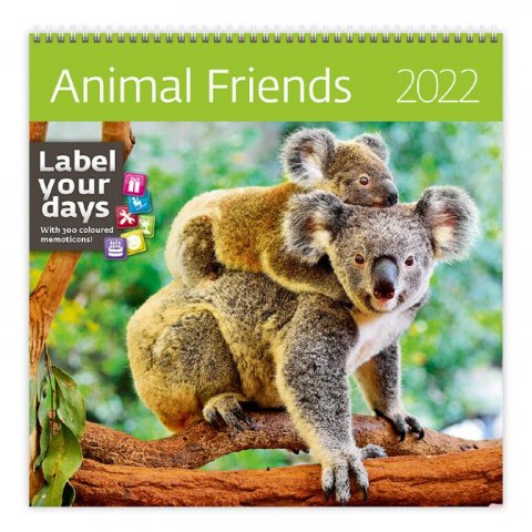 neuveden: Kalendář nástěnný 2022 - Animal Friends