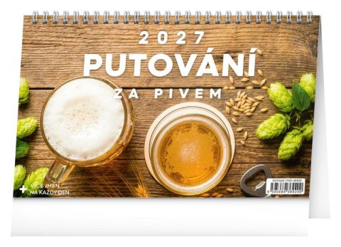 : Kalendář 2027 stolní: Putování za pivem, 23,1 x 14,5 cm