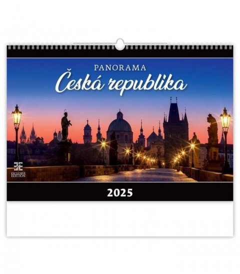 neuveden: Kalendář nástěnný 2025 - Panorama – Česká republika
