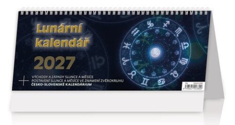 : Kalendář stolní 2027 - Lunární kalendář