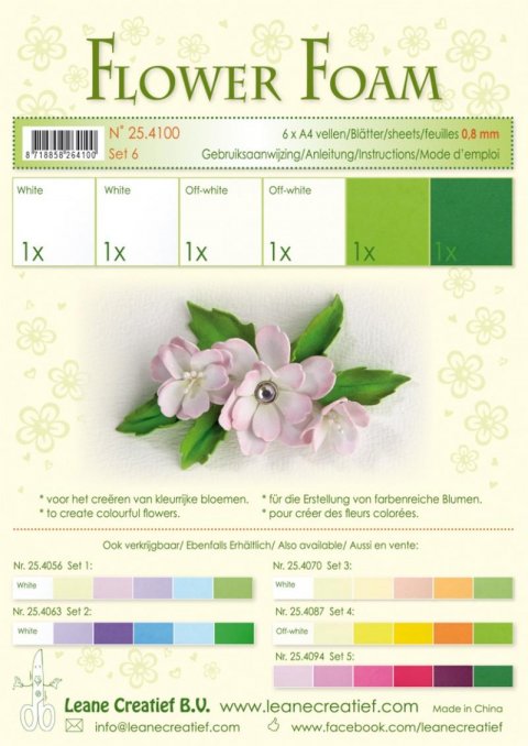 neuveden: Flower Foam Speciální pěnová guma A4 - zelené barvy 6 ks neuveden: Flower Foam Speciální pěnová guma A4 - zelené barvy 6 ks