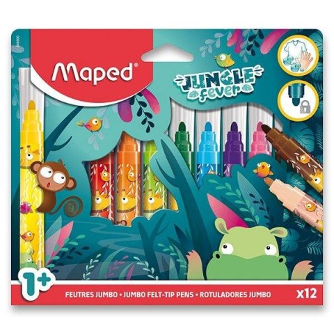 neuveden: Maped Fixy Jungle Fever Jumbo 12 ks neuveden: Maped Fixy Jungle Fever Jumbo 12 ks