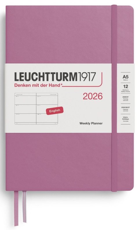 neuveden: Weekly Planner 2026 Medium (A5) Dusty Rose neuveden: Weekly Planner 2026 Medium (A5) Dusty Rose