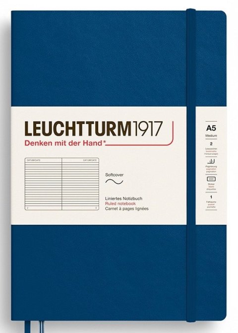 -: Zápisník Indigo Softcover Medium (A5) linkovaný
