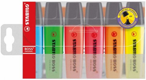 neuveden: Zvýrazňovač STABILO BOSS ORIGINAL sada 6 ks pouzdro neuveden: Zvýrazňovač STABILO BOSS ORIGINAL sada 6 ks pouzdro