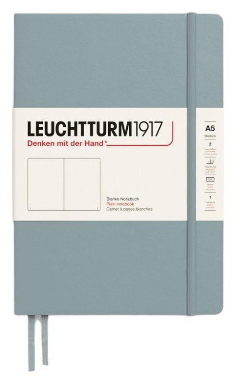 : Zápisník Leuchtturm1917 A5 tvrdé desky Dove čistý
