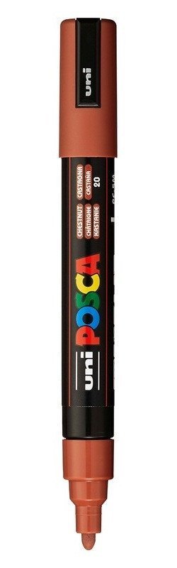 -: Posca popisovač PC-5M, 1,8 - 2,5 mm, kaštanová (20)