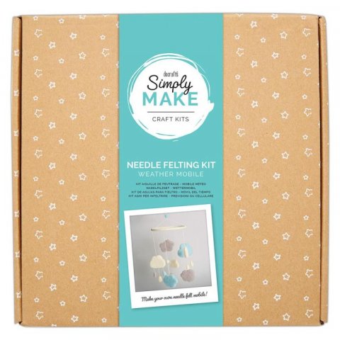 neuveden: Docrafts Kreativní sada plstění - lapač snů modrý