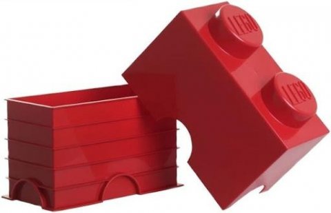 neuveden: Úložný box LEGO 2 - červený