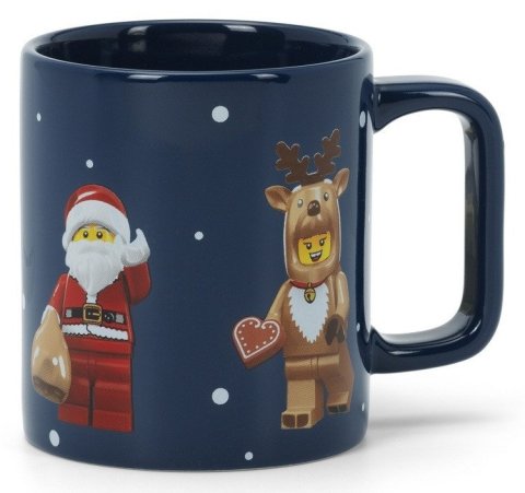 -: LEGO hrnek 300 ml - vánoční minifigurky