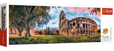 neuveden: Trefl Puzzle Koloseum za úsvitu / 1000 dílků Panoramatické