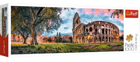 neuveden: Trefl Puzzle Koloseum za úsvitu / 1000 dílků Panoramatické neuveden: Trefl Puzzle Koloseum za úsvitu / 1000 dílků Panoramatické