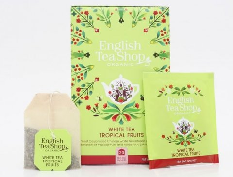 neuveden: English Tea Shop Čaj bílý s tropickým ovocem, 20 sáčků