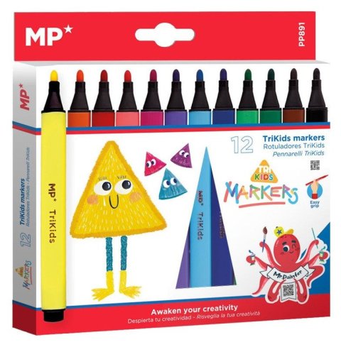 -: Popisovače Jumbo Trikids 12ks
