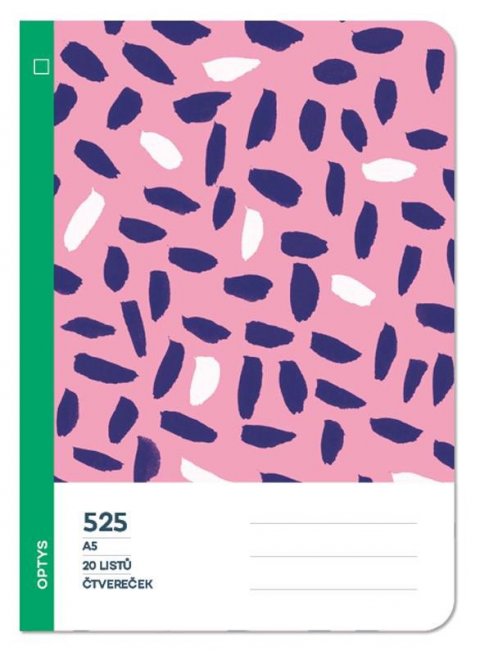 neuveden: Optys Školní sešit 525 bezdřevý čtvereček - rozinky