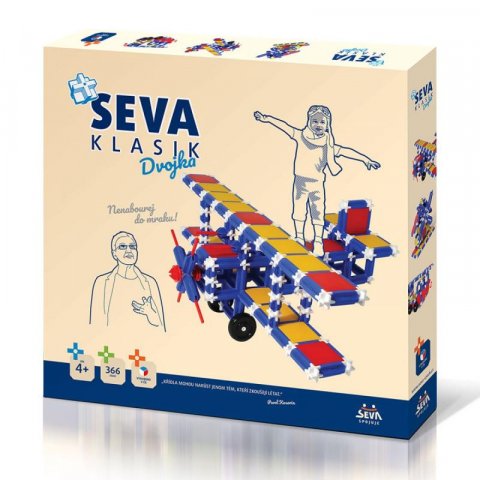 neuveden: Stavebnice SEVA - Klasik Dvojka 366 ks v krabici