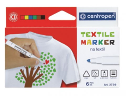 neuveden: Centropen popisovač na textil (6 ks) neuveden: Centropen popisovač na textil (6 ks)