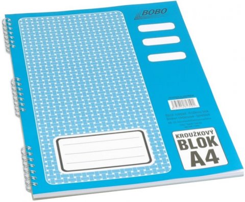 neuveden: Blok s boční vazbou A4, čistý, 50 listů