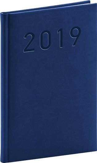 neuveden: Diář 2019 - Vivella Classic - týdenní, modrý, 15 x 21 cm
