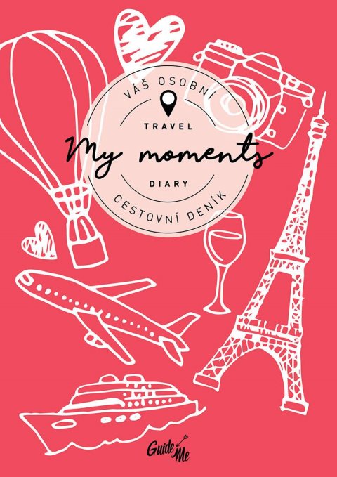 neuveden: My Moments - cestovní deník / červený neuveden: My Moments - cestovní deník / červený