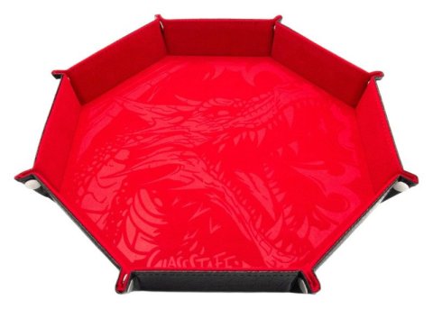 : Dice tray - Dragon Skin Edition- Osmihran - Červený