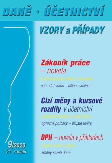 Dandová Eva: DÚVaP 9/2020 - Zákoník práce: novela, DPH: novela