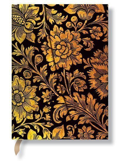 neuveden: Zápisník - Midnight Gold Wrap, midi 120x170