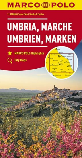 neuveden: Itálie č. 8 - Umbria, Marche, Umbrien, Marken 1:200 000
