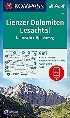 neuveden: Lienzer Dolomiten, Lesachtal, Karnischer Höhenweg 1:50 000 / turistická map