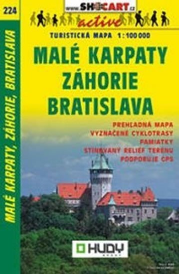 neuveden: SC 224 Malé Karpaty, Záhorie, Bratislava 1:100 000