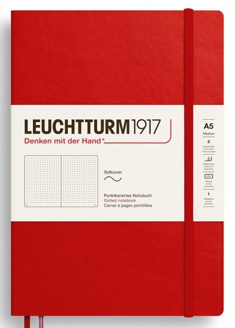 -: Zápisník Cherry Softcover Medium (A5) tečkovaný