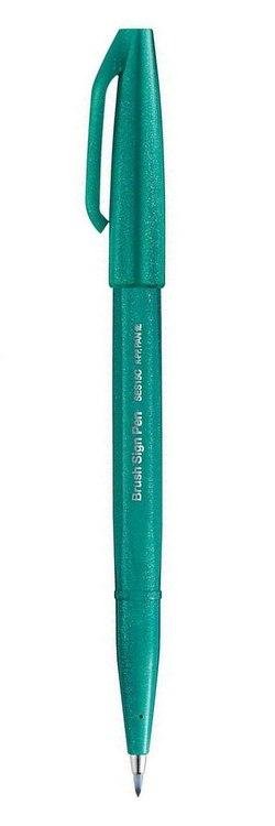 neuveden: Popisovač Pentel Brush Sign Pen - tyrkysový